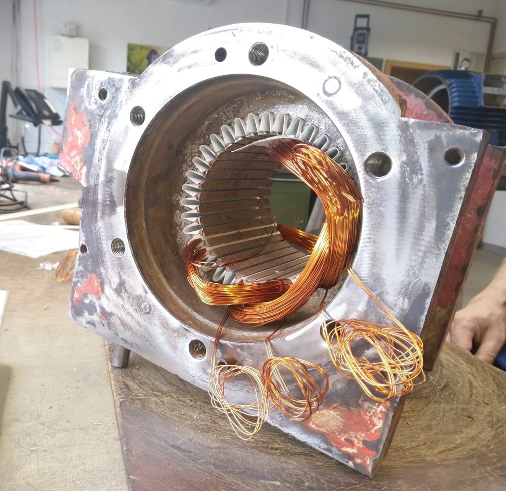 Wicklung eines Elektromotors